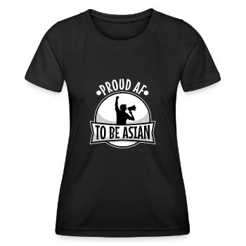 Proud af to be asian - Women's Functional T-Shirt - black - Front - AI Model Female 172 light (172cm)