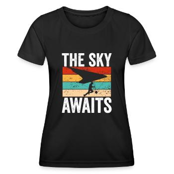 Der Himmel Wartet Auf Dich - Frauen Funktions-T-Shirt - Schwarz - Vorne - AI Model Female 172 light (172cm)