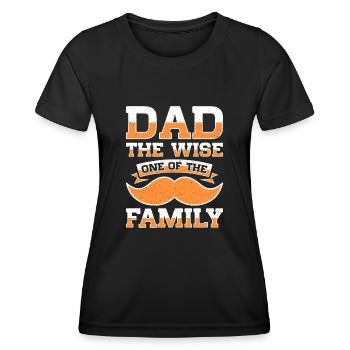 Bester Vater Aller Zeiten Vaterschaft Papa Papa - Frauen Funktions-T-Shirt - Schwarz - Vorne - AI Model Female 172 light (172cm)