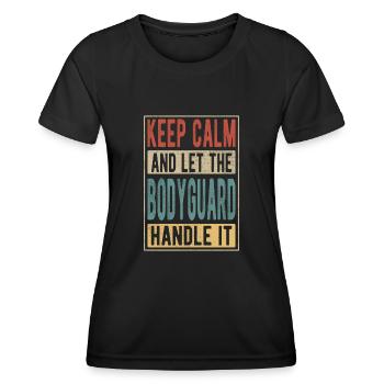 Bodyguard Retro Gift - Women's Functional T-Shirt - black - Front - AI Model Female 172 light (172cm)