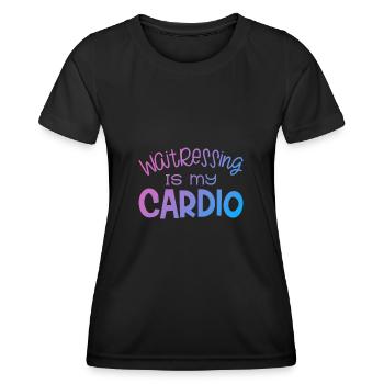 Diner Bar Waitress Waiter - Women's Functional T-Shirt - black - Front - AI Model Female 172 light (172cm)