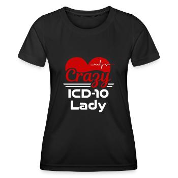 Medizinischer Kodierer Beruf Medizinische - Frauen Funktions-T-Shirt - Schwarz - Vorne - AI Model Female 172 light (172cm)