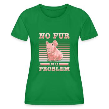 Haarloses Meerschweinchen, Dünnes Schwein, - Frauen Funktions-T-Shirt - Kelly Green - Vorne - AI Model Female 172 dark (172cm)