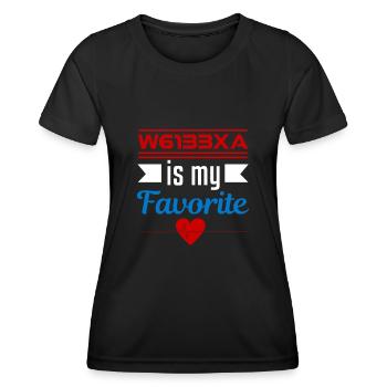 Codeur médical Profession Médical - T-shirt sport Femme - noir - Devant - AI Model Female 172 light (172cm)