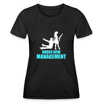 Junggesellenabschied Poltern Polterabend JGA - Frauen Funktions-T-Shirt - Schwarz - Vorne - AI Model Female 172 light (172cm)