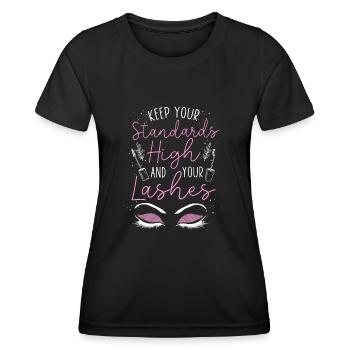 Esthéticienne Esthéticienne Soins de la Peau - T-shirt sport Femme - noir - Devant - AI Model Female 172 light (172cm)