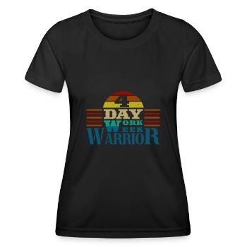 Job Profession Work Four-day week Office - Women's Functional T-Shirt - black - Front - AI Model Female 172 light (172cm)