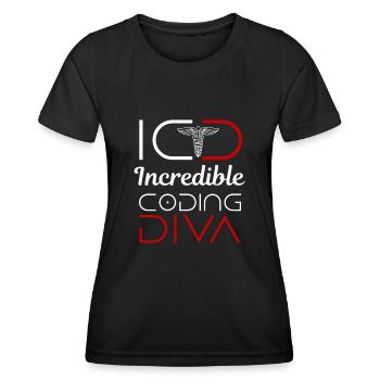 Medizinischer Kodierer Beruf Medizinische - Frauen Funktions-T-Shirt - Schwarz - Vorne - AI Model Female 172 light (172cm)