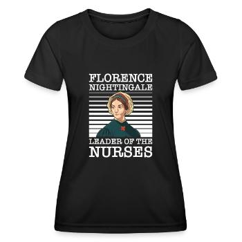 Krankenschwester Florence Nightingale Medizinische - Frauen Funktions-T-Shirt - Schwarz - Vorne - AI Model Female 172 light (172cm)