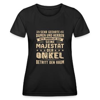 Onkel Geburtstag Onkel Sprüche Onkel Geschenke - Frauen Funktions-T-Shirt - Schwarz - Vorne - AI Model Female 172 light (172cm)