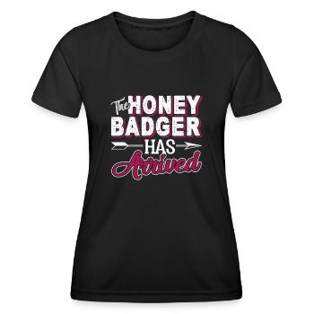 Honey Badger The Honey Badger Has Arrived - Women's Functional T-Shirt - black - Front - AI Model Female 172 light (172cm)