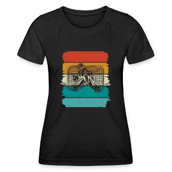 Eishockey Hockey sur glace - T-shirt sport Femme - noir - Devant - AI Model Female 172 light (172cm)