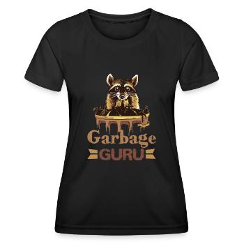 Amateur de raton laveur collecte des ordures - T-shirt sport Femme - noir - Devant - AI Model Female 172 light (172cm)