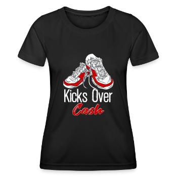 Shoe Collector Shoemaker Sneaker Addict - Women's Functional T-Shirt - black - Front - AI Model Female 172 light (172cm)