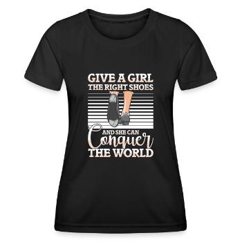 Tap Dance Tap Dancer Dance Lover - T-shirt sport Femme - noir - Devant - AI Model Female 172 light (172cm)