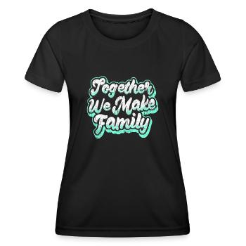 Famille Dire Inspiration - T-shirt sport Femme - noir - Devant - AI Model Female 172 light (172cm)