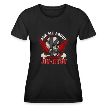 Jiu-Jitsu Jiu-Jitsu brésilien Arts martiaux - T-shirt sport Femme - noir - Devant - AI Model Female 172 light (172cm)