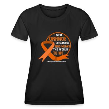 Multiple Sclerosis Awareness Day Multiple Sclerosis - Women's Functional T-Shirt - black - Front - AI Model Female 172 light (172cm)