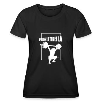 Powerlifting, Powerlifter, Fitness, Workout - Women's Functional T-Shirt - black - Front - AI Model Female 172 light (172cm)