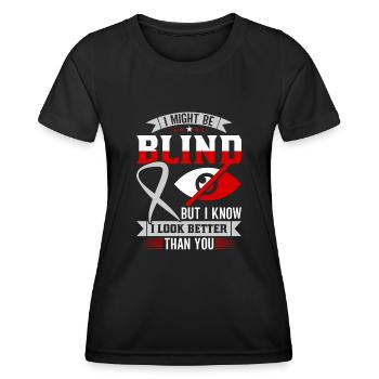 Blindness consciousness Blind by law - Women's Functional T-Shirt - black - Front - AI Model Female 172 light (172cm)