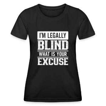 Blindness consciousness Blind by law - Women's Functional T-Shirt - black - Front - AI Model Female 172 light (172cm)
