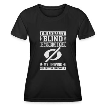 Blindness consciousness Blind by law - Women's Functional T-Shirt - black - Front - AI Model Female 172 light (172cm)