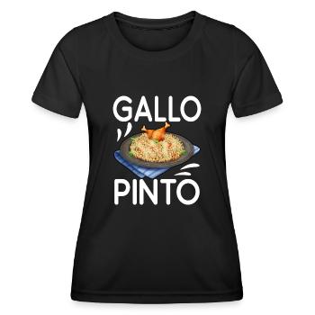Gallo Pinto Costa Rica Amérique latine - T-shirt sport Femme - noir - Devant - AI Model Female 172 light (172cm)