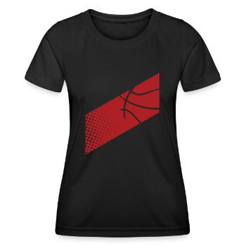 Basketball Basketballer - Frauen Funktions-T-Shirt - Schwarz - Vorne - AI Model Female 172 light (172cm)