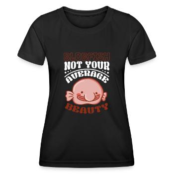 Marine Biologist Deep Sea Fish Blob Fish Ocean - Women's Functional T-Shirt - black - Front - AI Model Female 172 light (172cm)