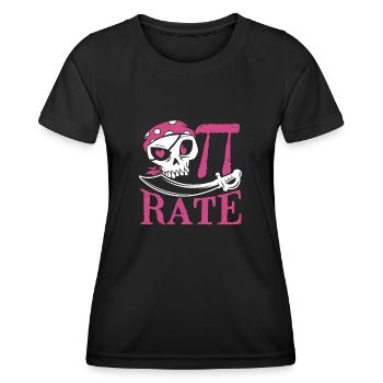 Pi Costume en pirate - T-shirt sport Femme - noir - Devant - AI Model Female 172 light (172cm)