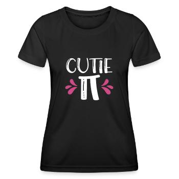 Cutie Pi - T-shirt sport Femme - noir - Devant - AI Model Female 172 light (172cm)