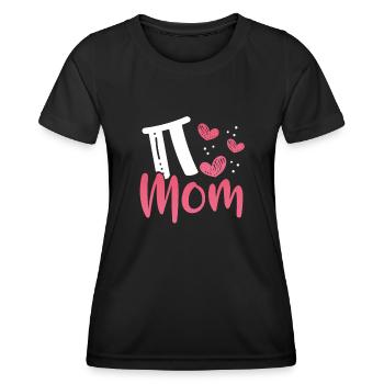 Pi Mama le jour de la fête des mères - T-shirt sport Femme - noir - Devant - AI Model Female 172 light (172cm)