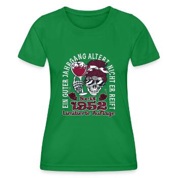 71. Geburtstag 1952 71er Guter Jahrgang - Frauen Funktions-T-Shirt - Kelly Green - Vorne - AI Model Female 172 dark (172cm)