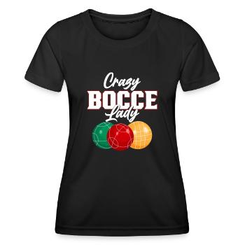 Boccia Spieler Boccia Spiel Boule - Frauen Funktions-T-Shirt - Schwarz - Vorne - AI Model Female 172 light (172cm)