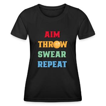 Boccia Spieler Boccia Spiel Boule - Frauen Funktions-T-Shirt - Schwarz - Vorne - AI Model Female 172 light (172cm)