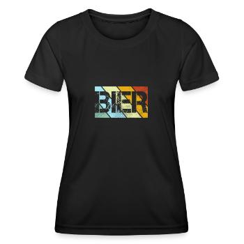 Beer Retro - Women's Functional T-Shirt - black - Front - AI Model Female 172 light (172cm)