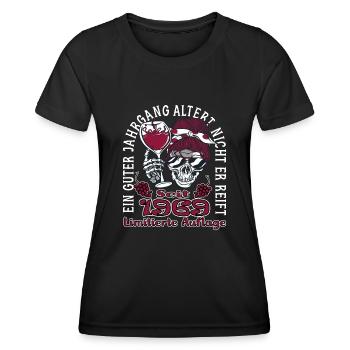 54. Geburtstag 1969 54er Guter Jahrgang - Frauen Funktions-T-Shirt - Schwarz - Vorne - AI Model Female 172 light (172cm)