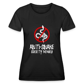 Ophidiophobie: Peur des serpents, serpents, boa - T-shirt sport Femme - noir - Devant - AI Model Female 172 light (172cm)