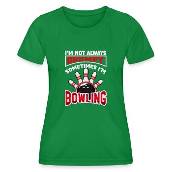 Bowling Skittles Bowler Bowling Club - Women's Functional T-Shirt - kelly green - Front - AI Model Female 172 dark (172cm)