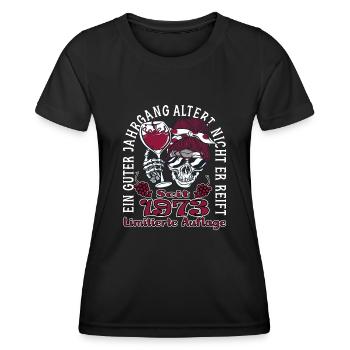 50. Geburtstag 1973 50er Guter Jahrgang - Frauen Funktions-T-Shirt - Schwarz - Vorne - AI Model Female 172 light (172cm)