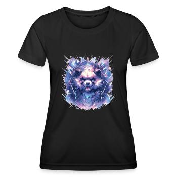 Panda Panda Tête Panda Ours Panda Panda Bébé - T-shirt sport Femme - noir - Devant - AI Model Female 172 light (172cm)