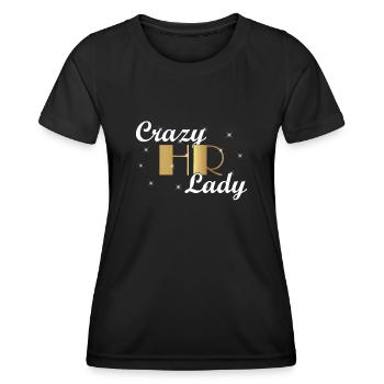Crazy HR Lady - Agente personnelle des RH Le - T-shirt sport Femme - noir - Devant - AI Model Female 172 light (172cm)