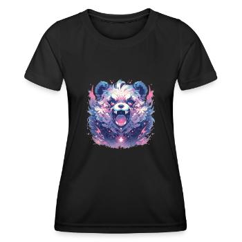 Panda Panda Tête Panda Ours Panda Panda Bébé - T-shirt sport Femme - noir - Devant - AI Model Female 172 light (172cm)