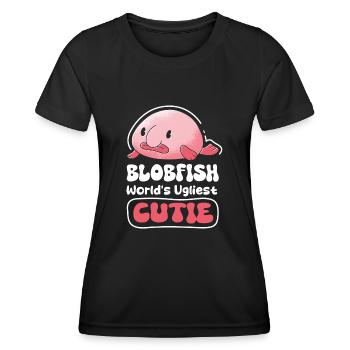 Biologiste marin Poissons d’eau profonde Blob Océan - T-shirt sport Femme - noir - Devant - AI Model Female 172 light (172cm)