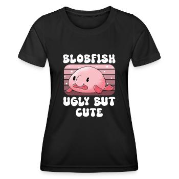 Marine Biologist Deep Sea Fish Blob Fish Ocean - Women's Functional T-Shirt - black - Front - AI Model Female 172 light (172cm)