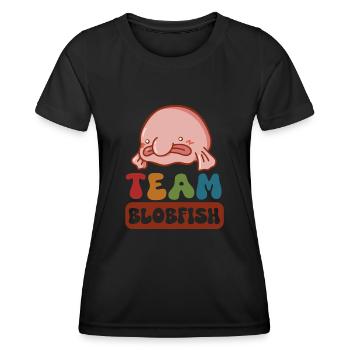 Marine Biologist Deep Sea Fish Blob Fish Ocean - Women's Functional T-Shirt - black - Front - AI Model Female 172 light (172cm)