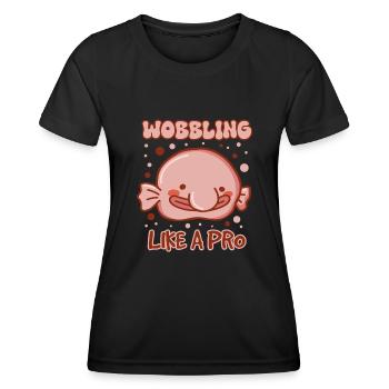 Marine Biologist Deep Sea Fish Blob Fish Ocean - Women's Functional T-Shirt - black - Front - AI Model Female 172 light (172cm)