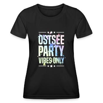 Ambiance de fête de la mer Baltique - T-shirt sport Femme - noir - Devant - AI Model Female 172 light (172cm)