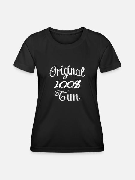 Original 100% Tim - Women's Functional T-Shirt - black