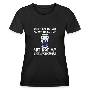 Du kannst mir das Herz brechen, aber nicht mein - Frauen Funktions-T-Shirt - Schwarz - Vorne - AI Model Female 172 light (172cm)